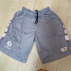 Nike XL team issued Cal Poly Basketball shorts grey